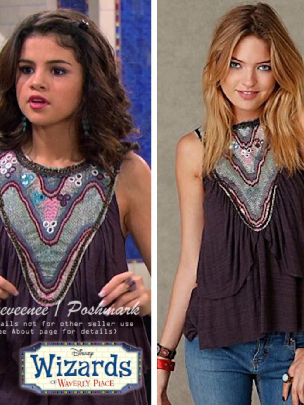 Free People Quilted Memories Tank Top in Charcoal ASO Alex Russo / Hanna Marin